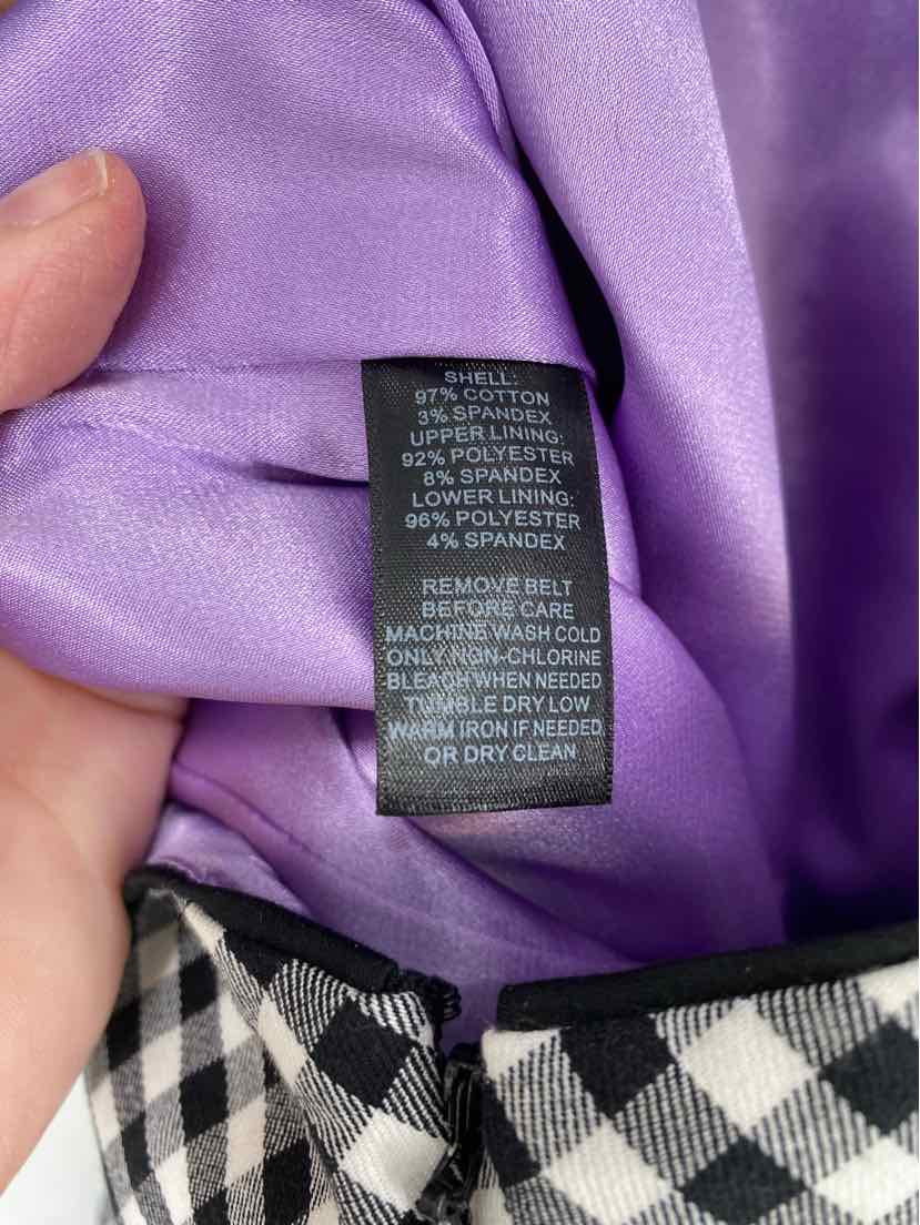 Size 12 White House Black Market Black/White Dress