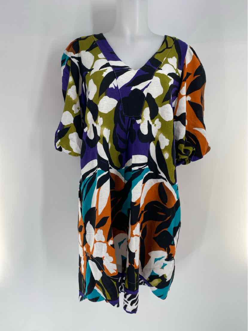 Size M FOR CYNTHIA Multi-Color Dress