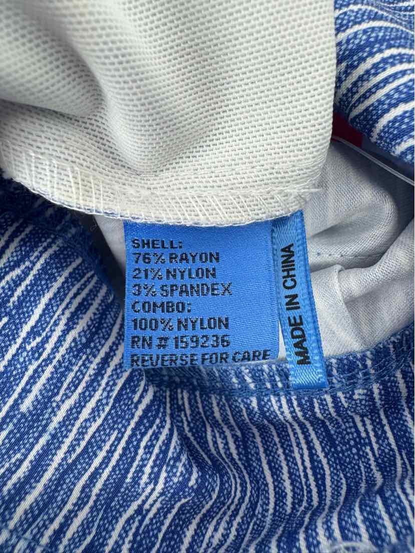 Size 8 J MCLAUGHLIN Blue Print Pants