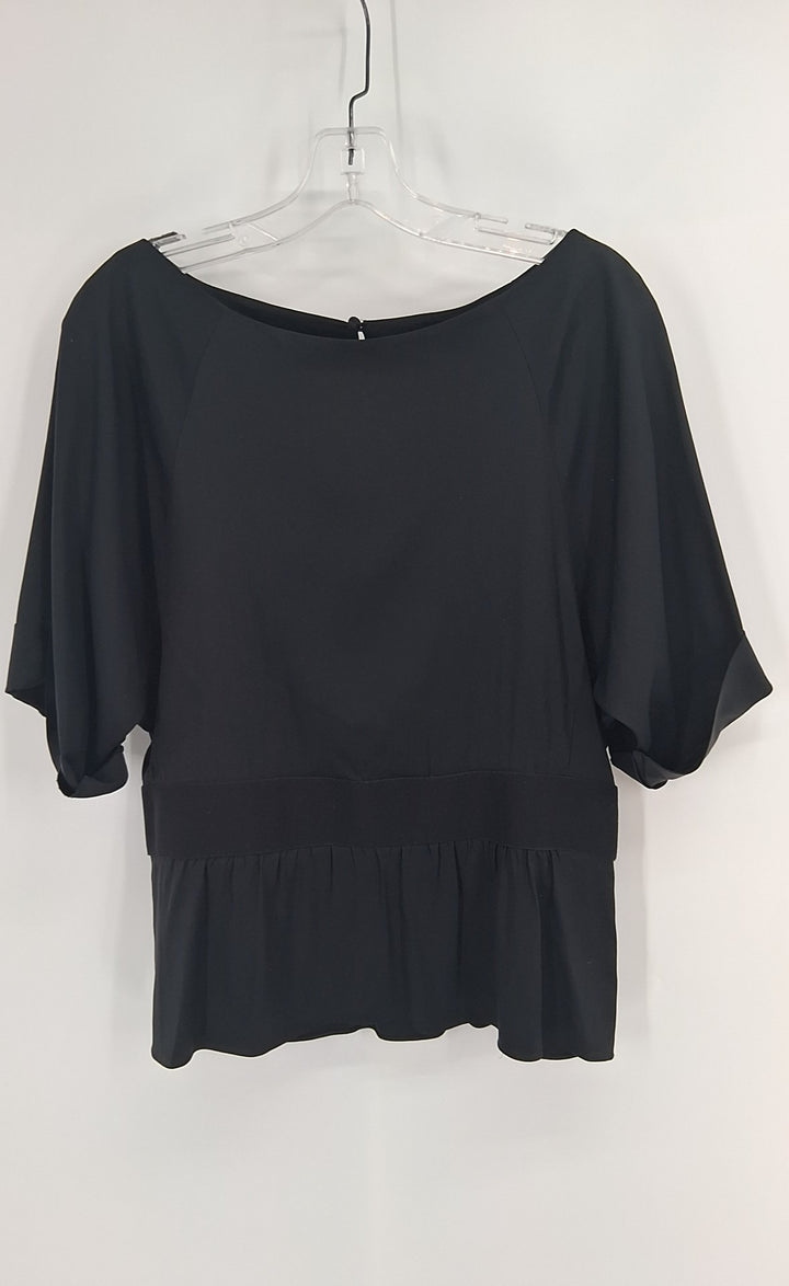 Size S THEORY Black Silk Shirt