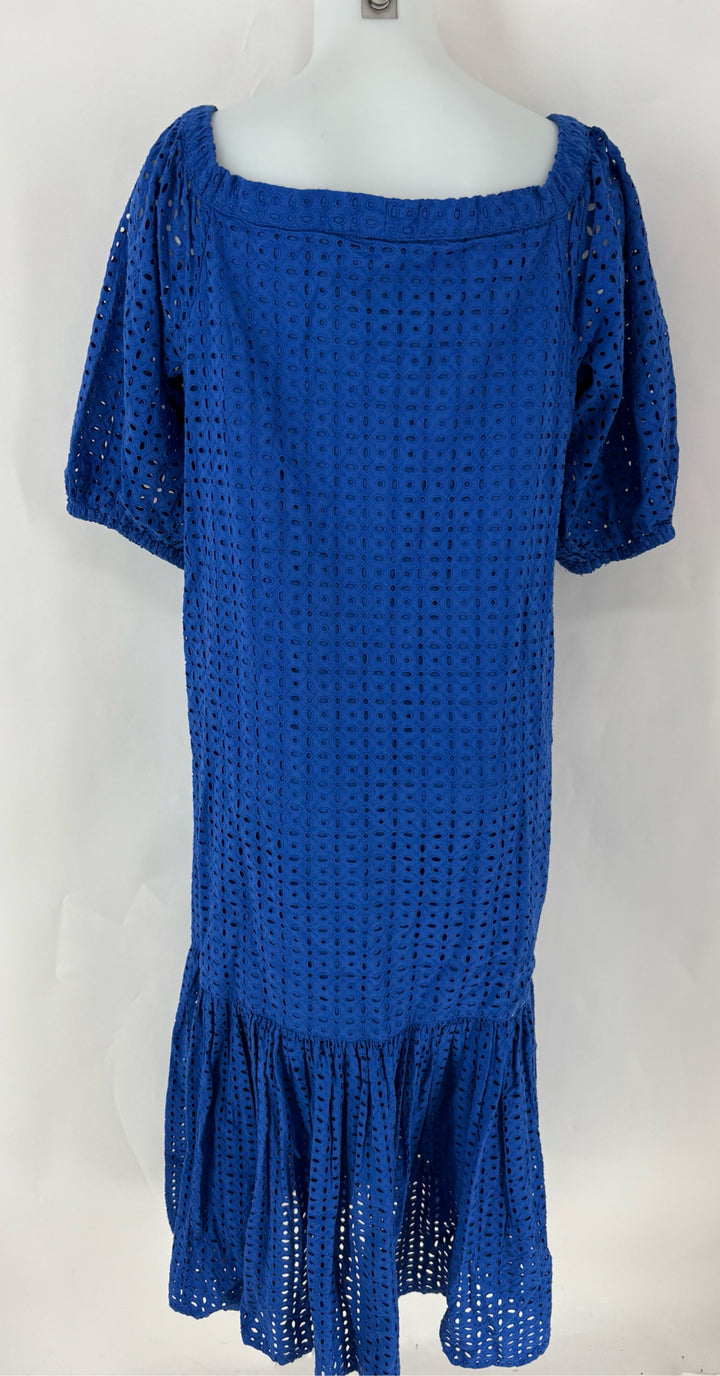 Size 10 RALPH LAUREN Blue Print Dress