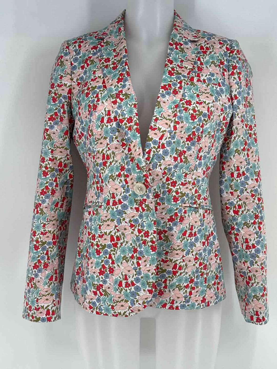 Size 6 J Crew Multi-Color Blazer
