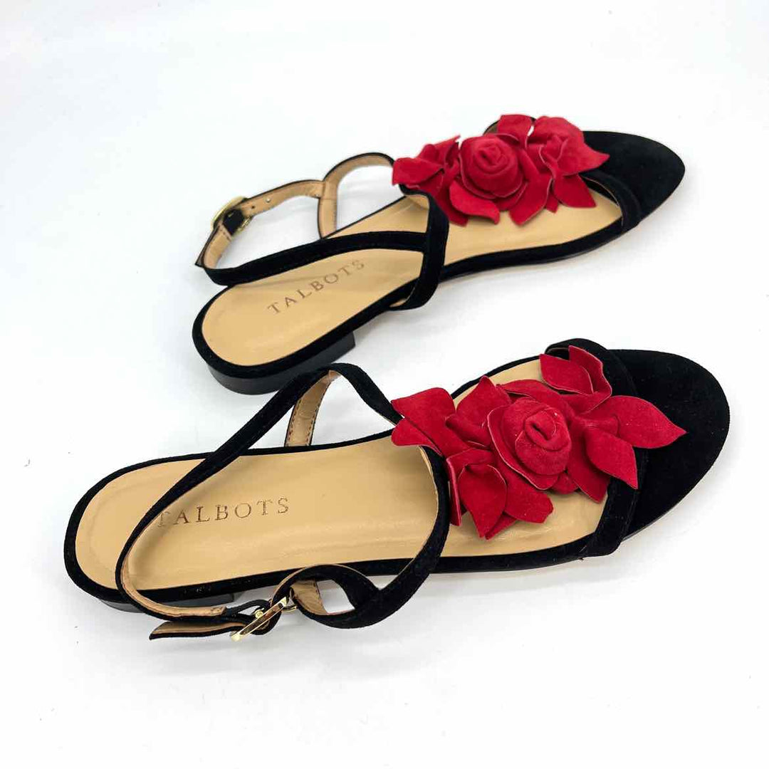 Shoe Size 7.5 Talbots Black Suede Sandals