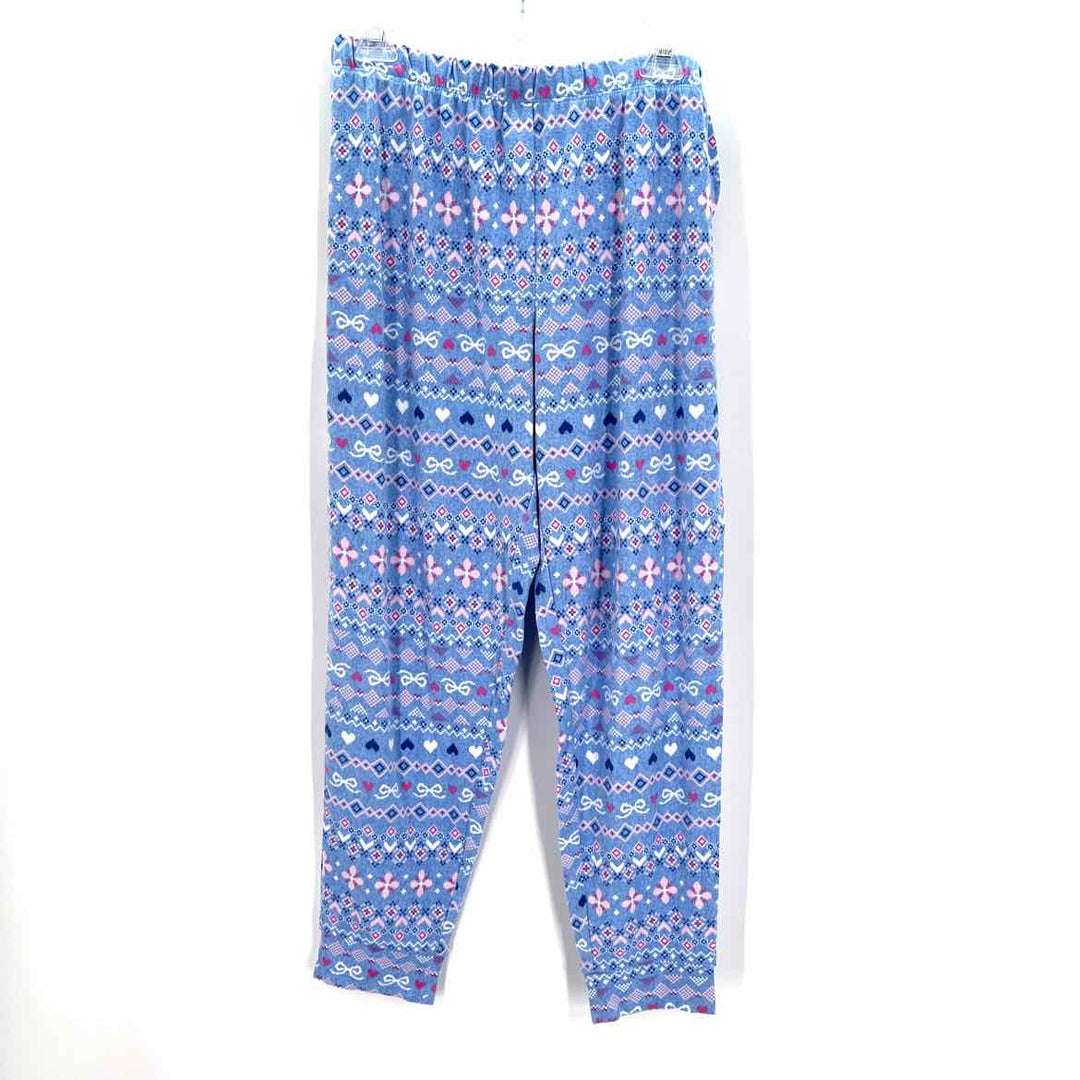 Size M CUDDLE DUDS Blue Print Pajamas