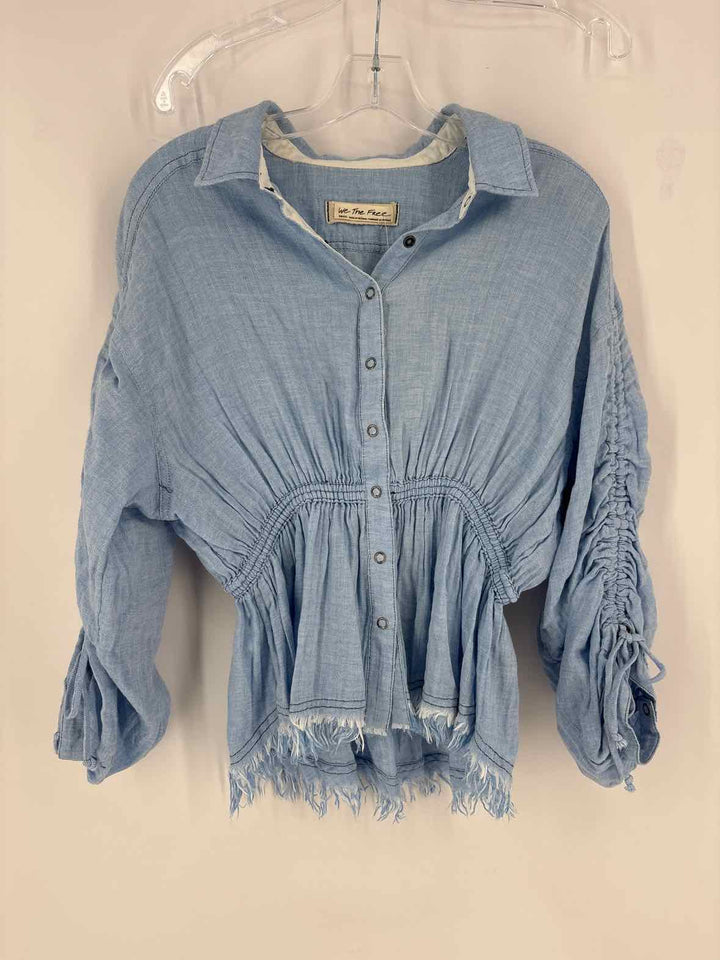 Size S WE THE FREE Blue Shirt