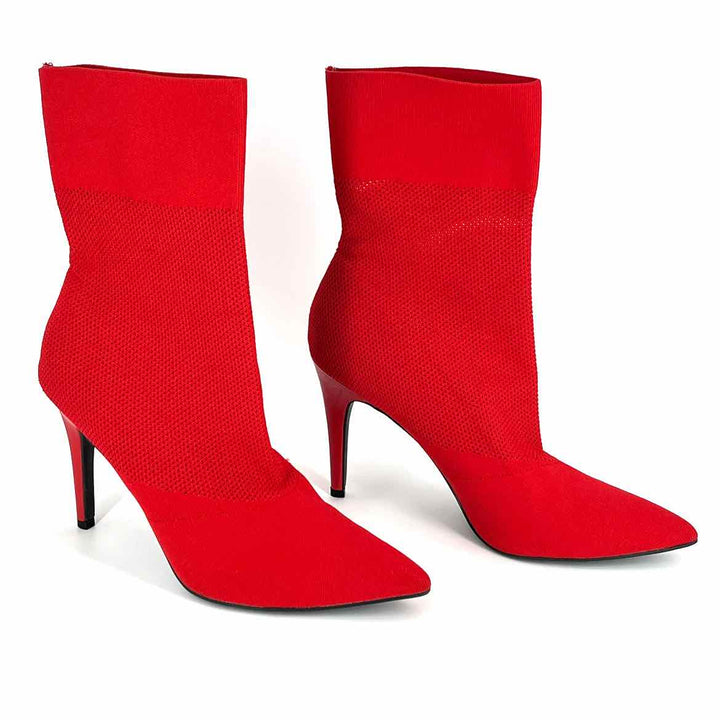 Shoe Size 11 Red Knit Boots