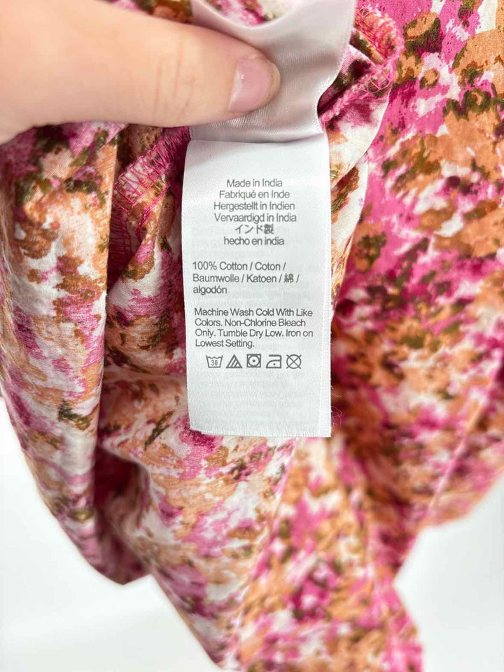 Size M J Crew PINK PRINT Dress