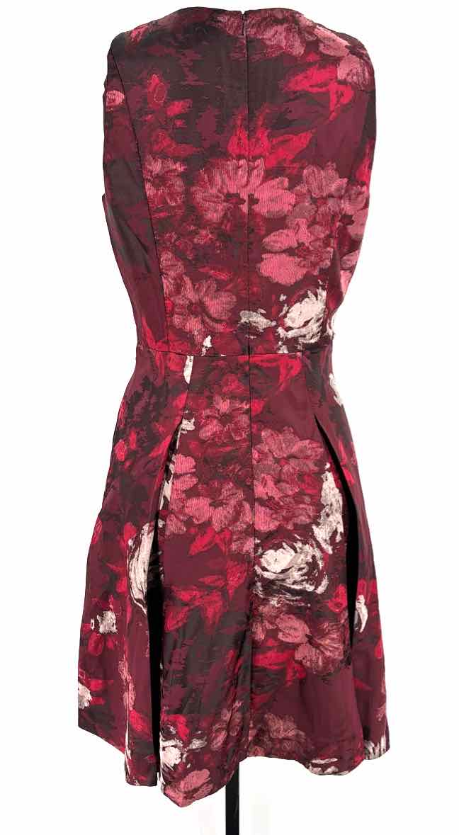 Size 6 White House Black Market Burgundy Dress