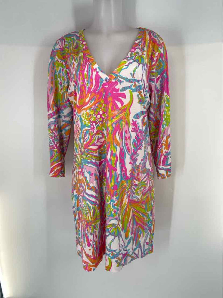 Size XL Lilly Pulitzer Multi-Color Cotton Dress