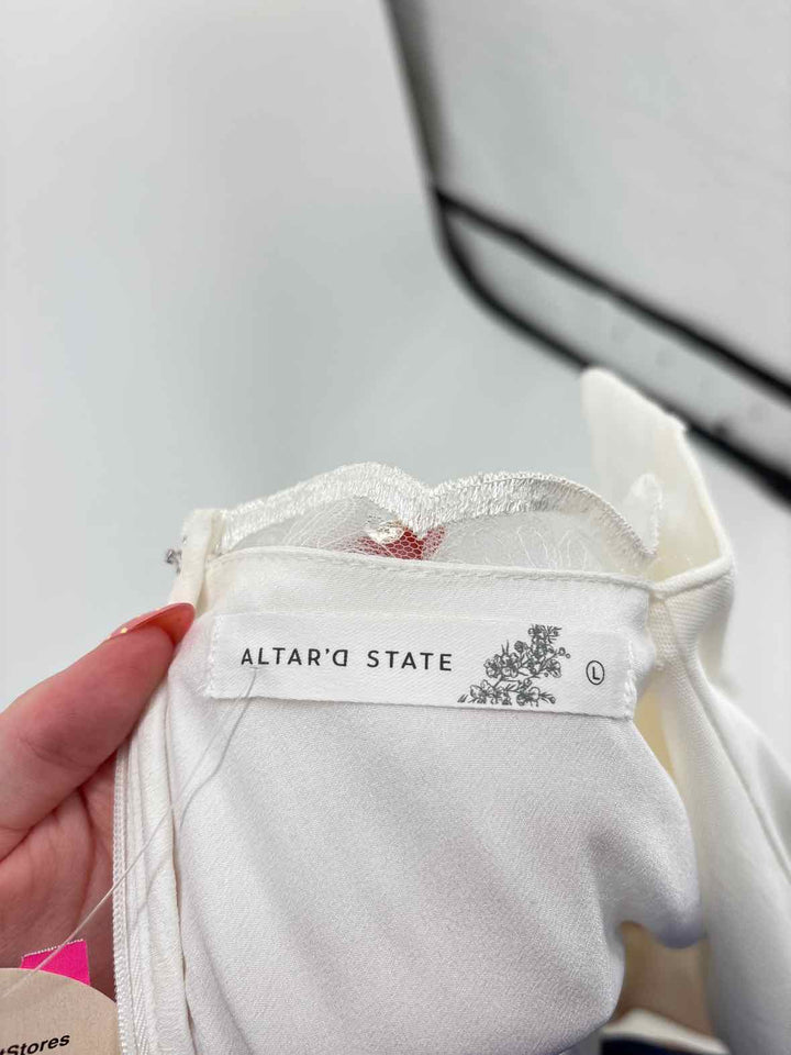 Size L ALTAR'D STATE White Dress