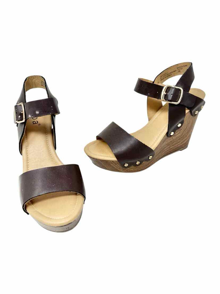 Shoe Size 6 DIBA Brown Leather Sandals