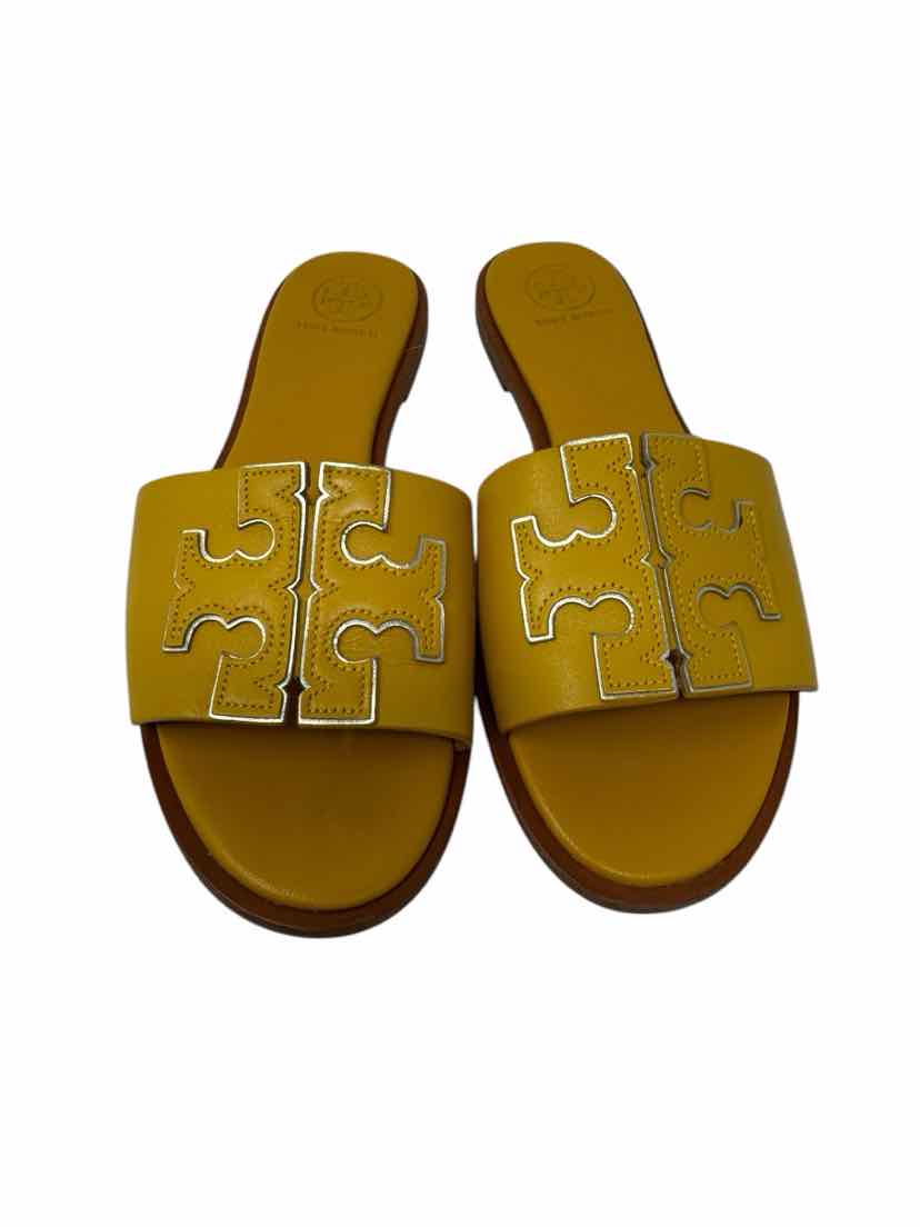 Shoe Size 7 Tory Burch Yellow Leather Sandals