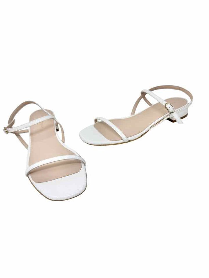 Shoe Size 9 TUCKERNUCK White Leather Sandals
