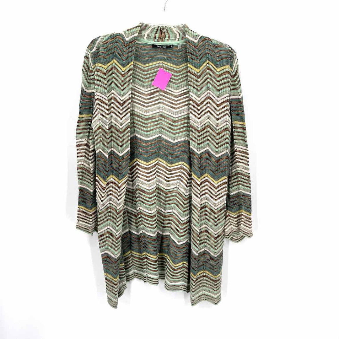 Size M NIC + ZOE Green Cardigan