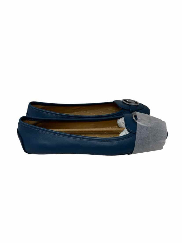 Shoe Size 9.5 Michael Kors Blue Leather Flats