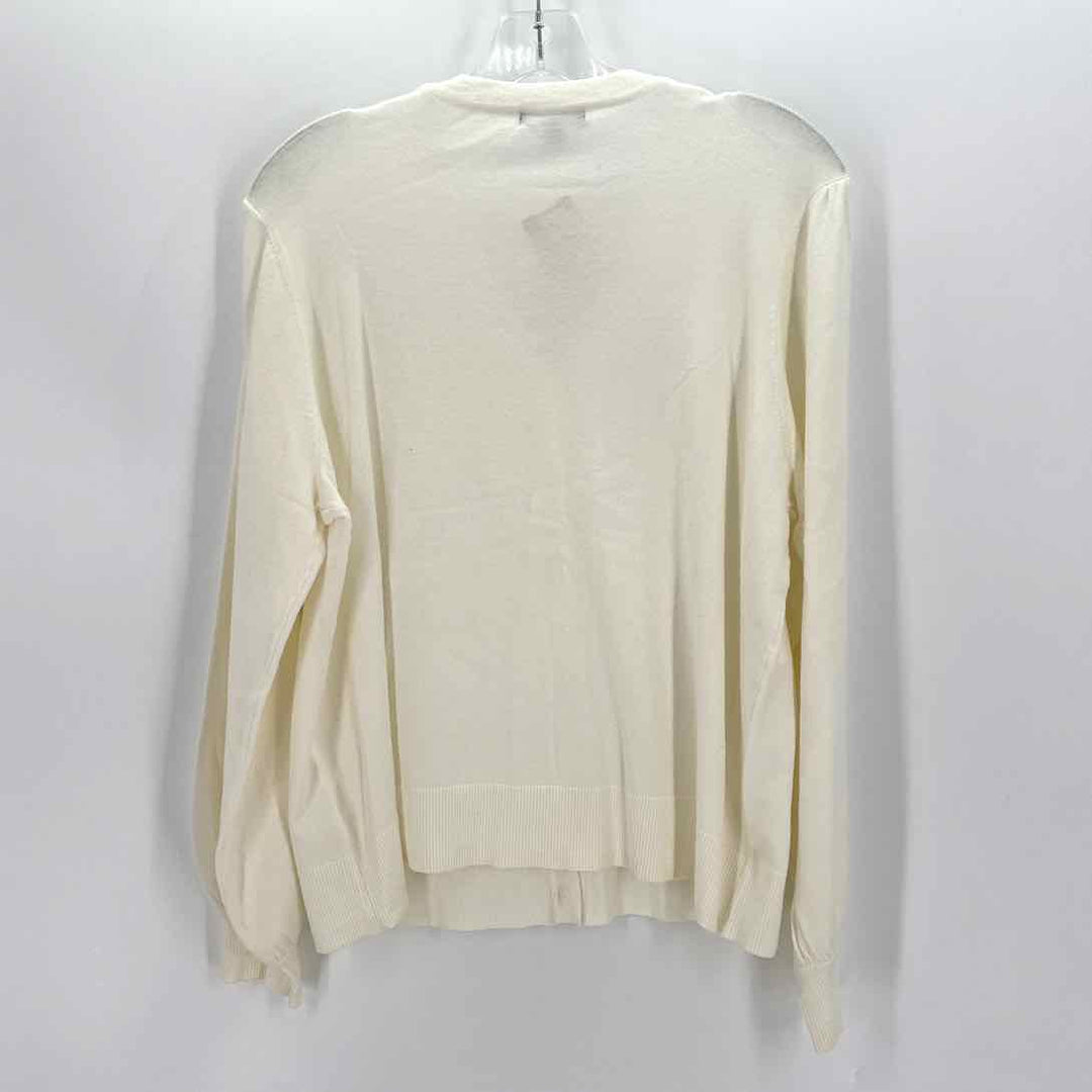 Size XL Adrianna Papell Ivory Sweater