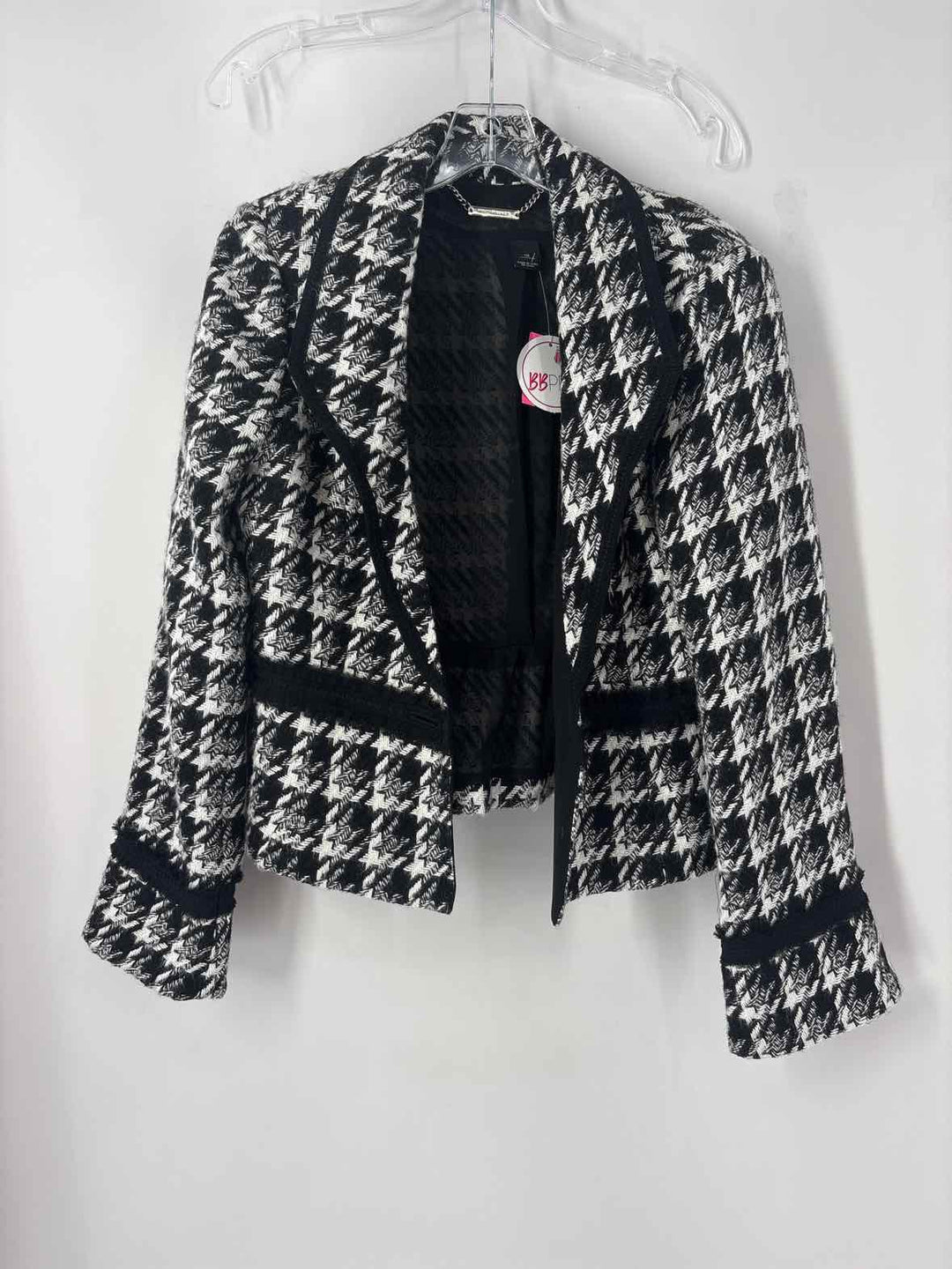 Size 10 White House Black Market Black Tweed Blazer