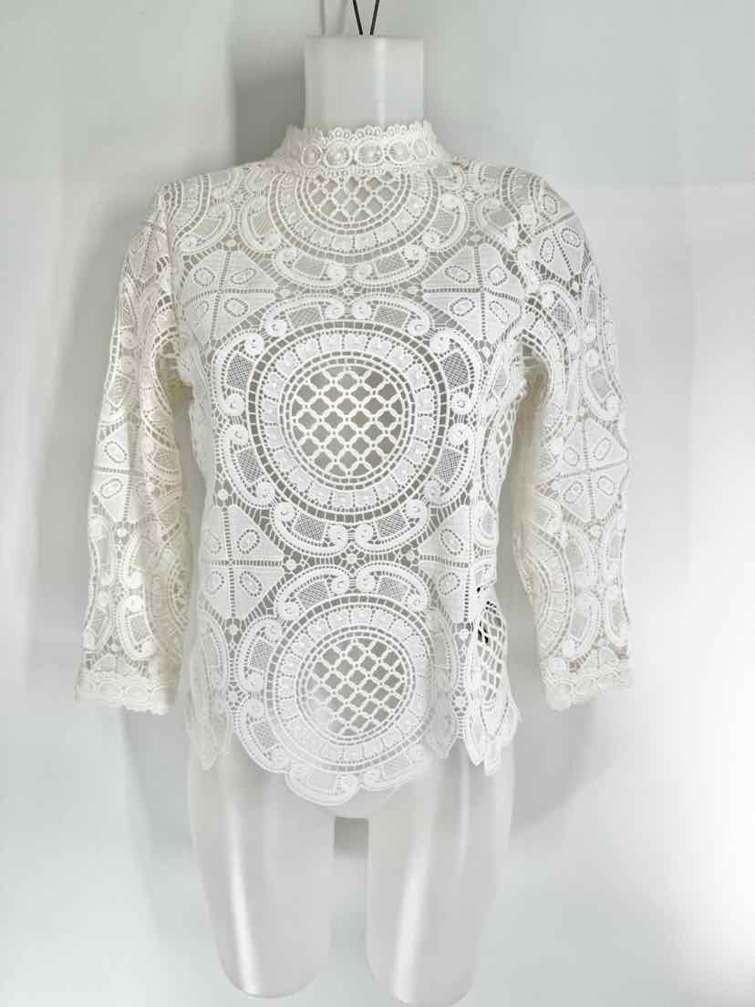 Size XS White Lace Shirt
