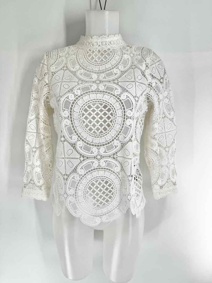 Size XS White Lace Shirt
