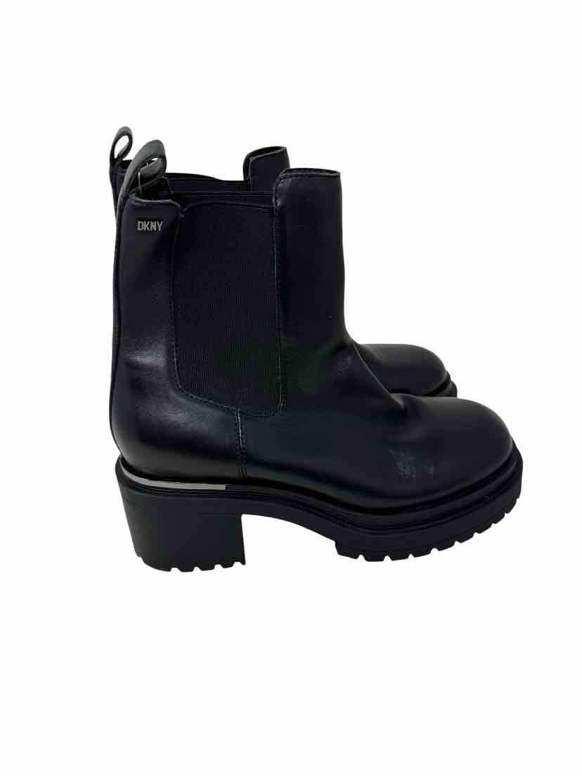 Shoe Size 9 DKNY Black Leather Boots