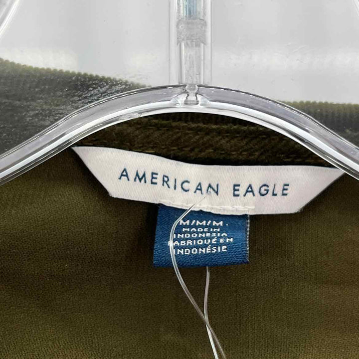 Size M AMERICAN EAGLE Olive Corduroy Shirt
