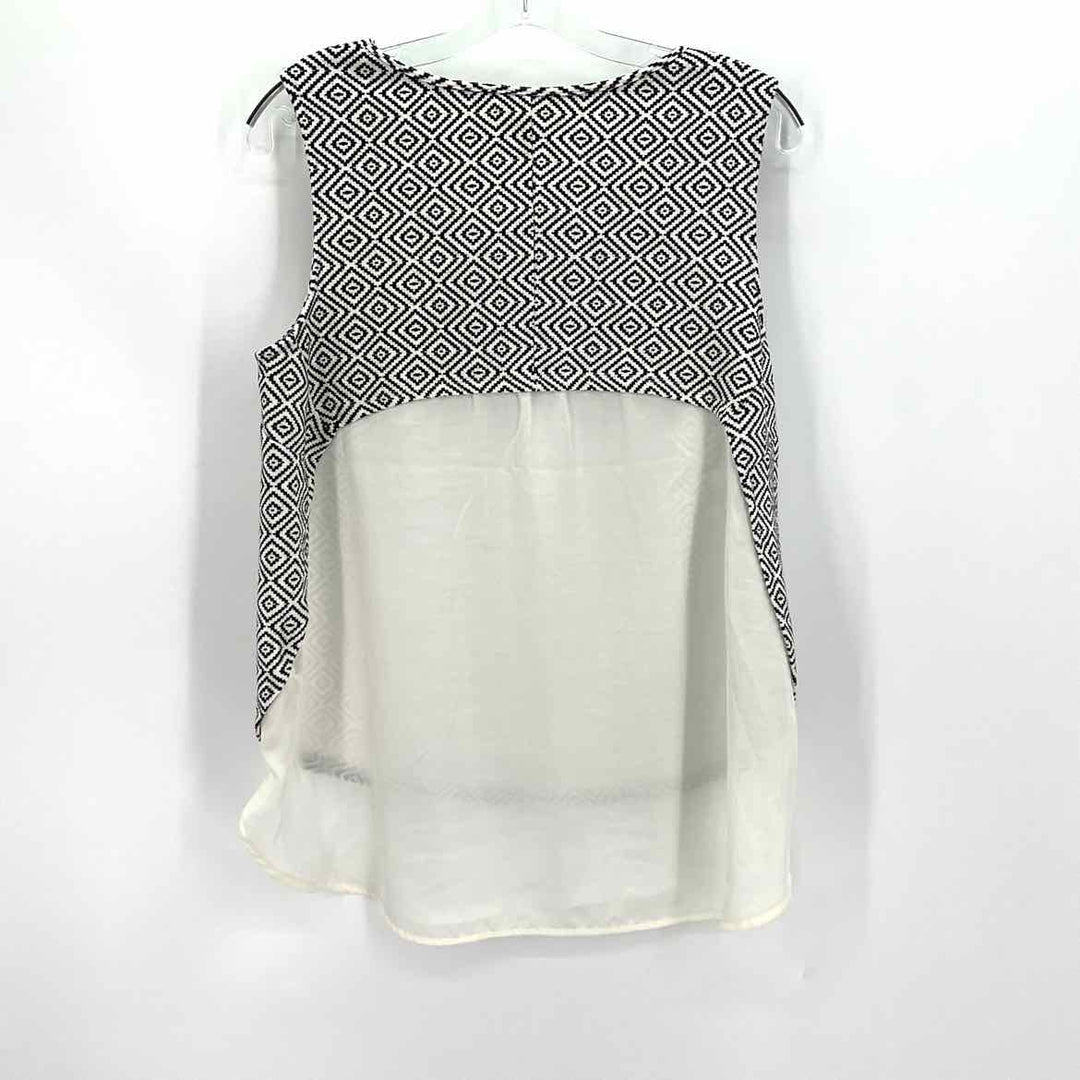 Size L DELETTA Black/White Shirt