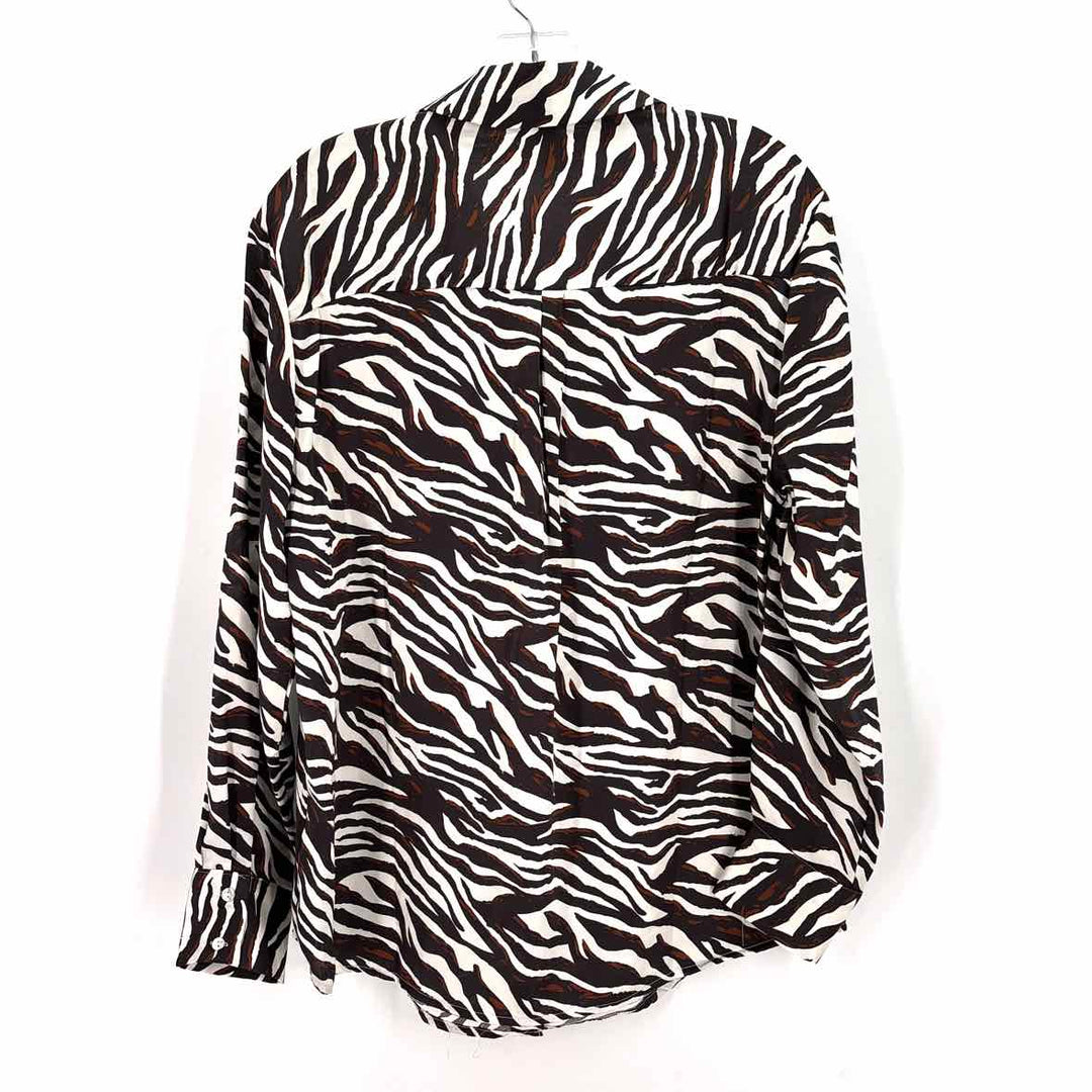 Size M Brown Print Shirt