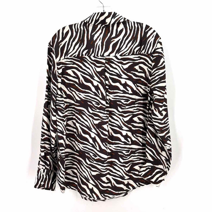 Size M Brown Print Shirt