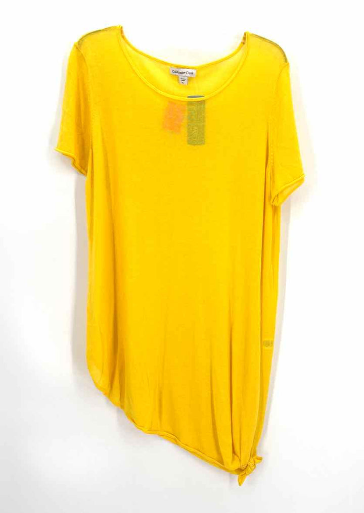 Size XL Coldwater Creek Yellow Knit Shirt