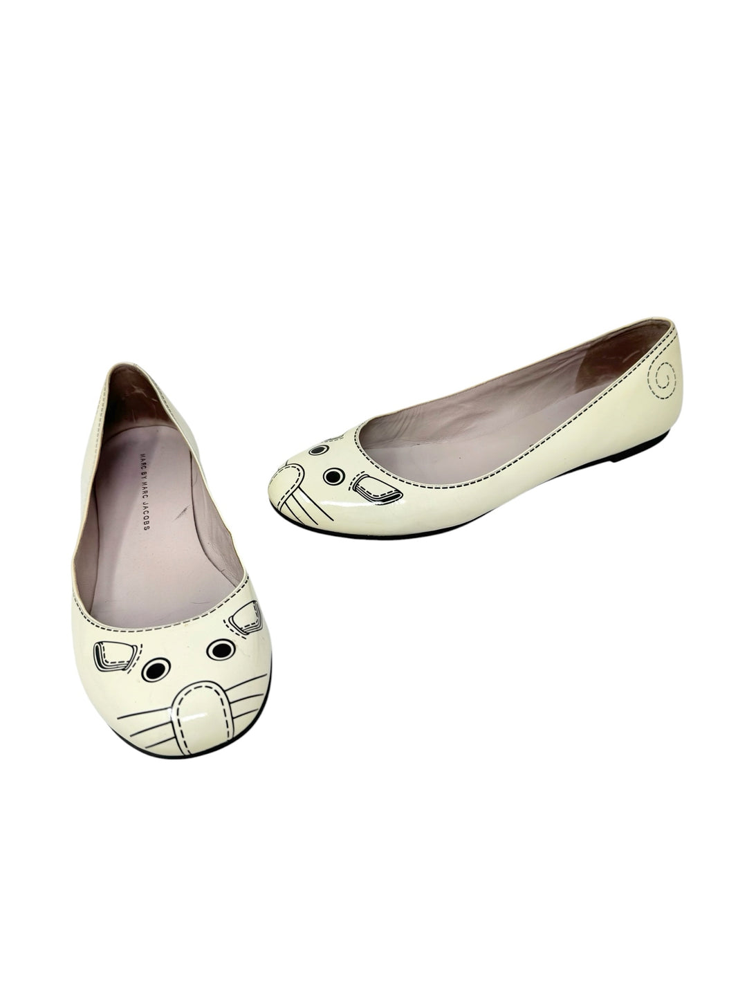 Shoe Size 39 MARC BY MARC JACOBS Ivory Leather Flats