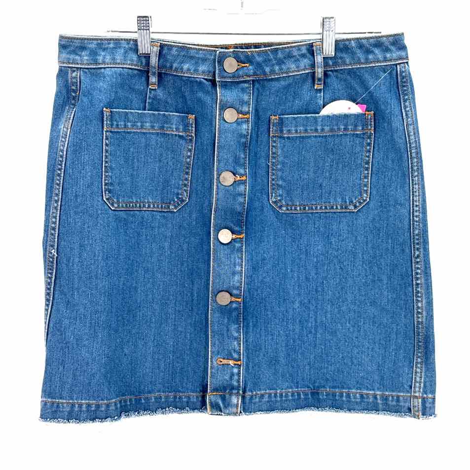 Size 12 LOFT Blue Denim Skirt