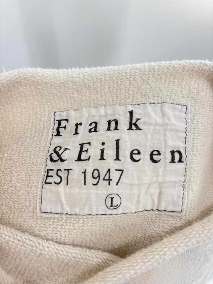 Size L FRANK & EILEEN Cream Sweater