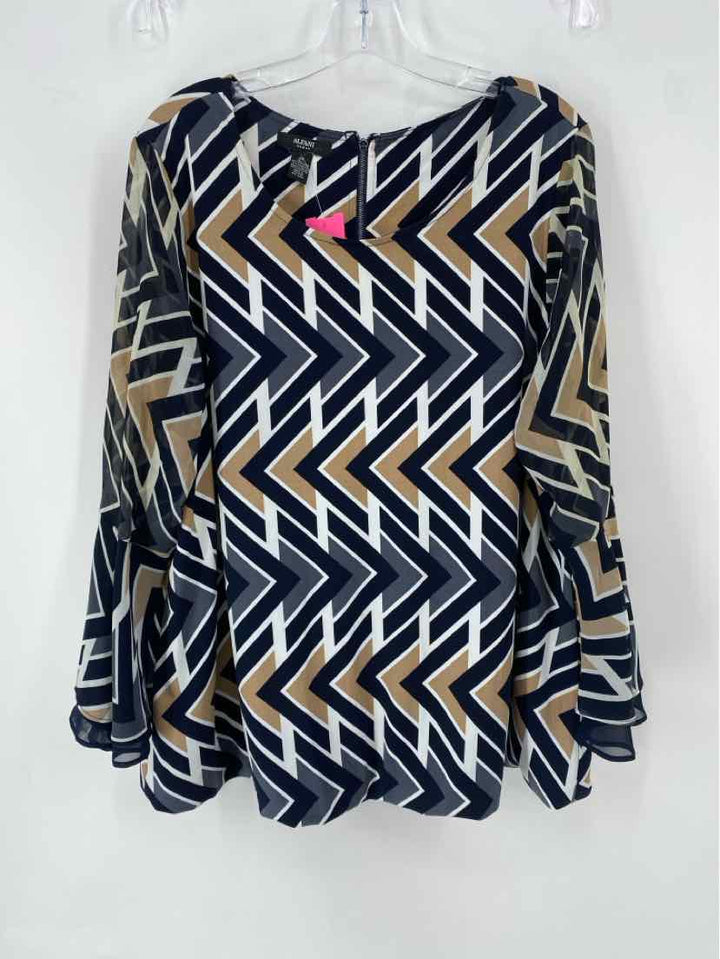 Size 2X ALFANI Multi-Color Shirt