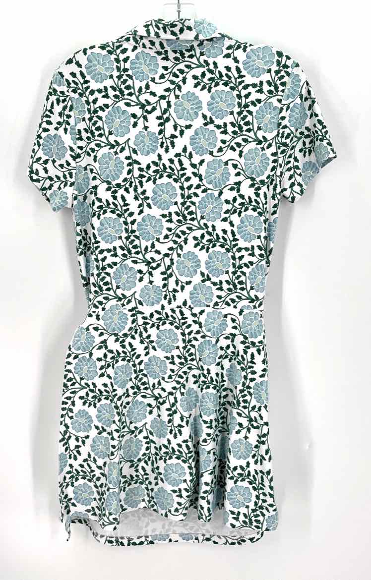 Size L Blue Print Dress