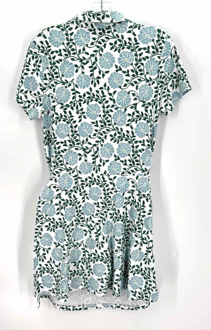 Size L Blue Print Dress