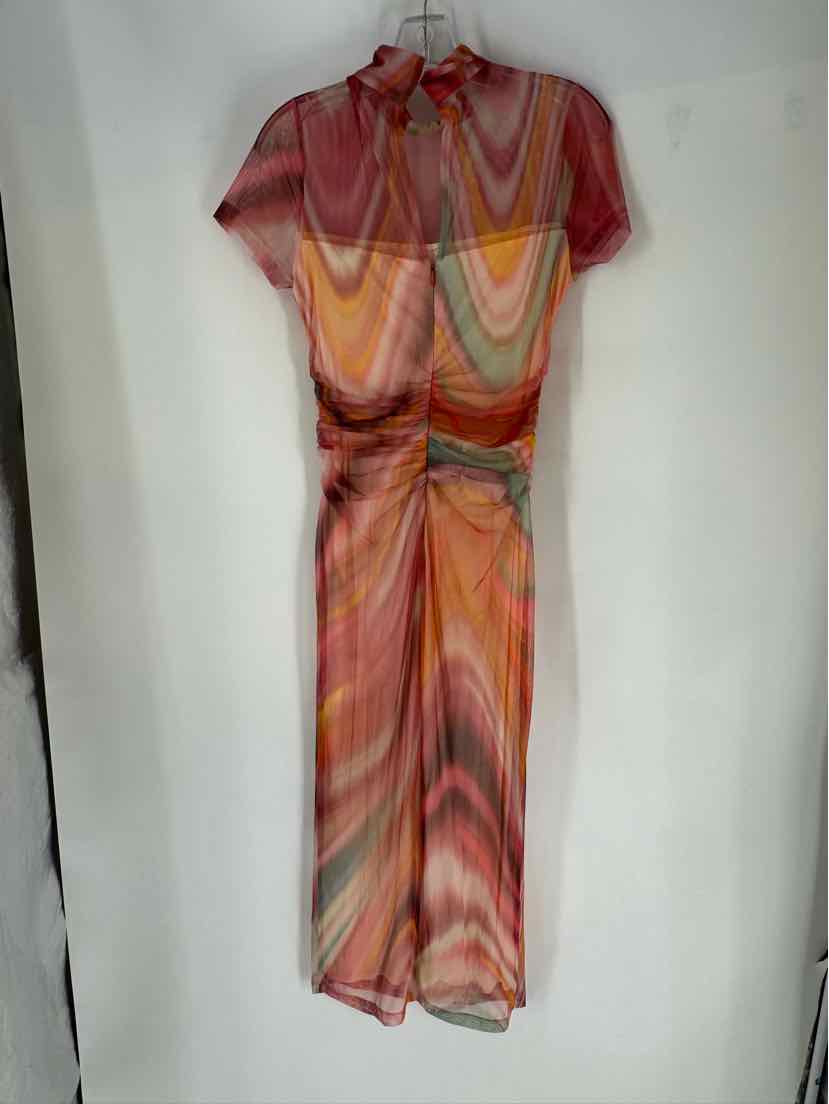 Size M AMANDA UPRICHARD Multi-Color Dress