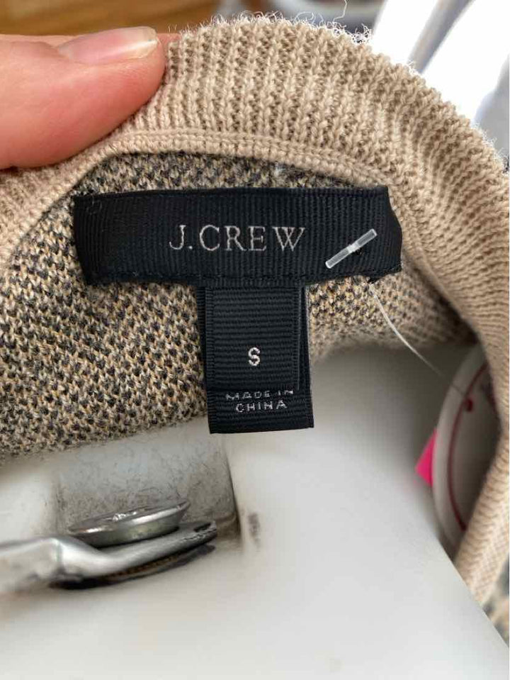 Size S J Crew Brown Print Sweater