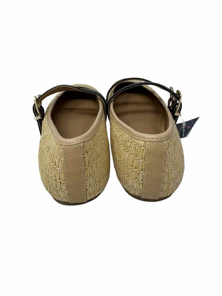 Shoe Size 7.5 UNIVERSAL THREAD Tan Straw Flats