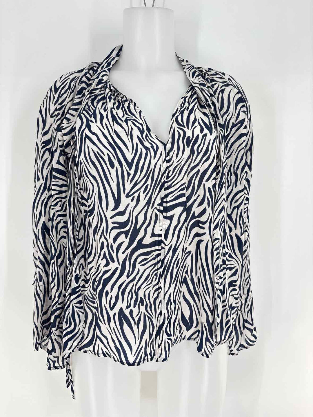 Size S BLANK LONDON Navy Print Shirt