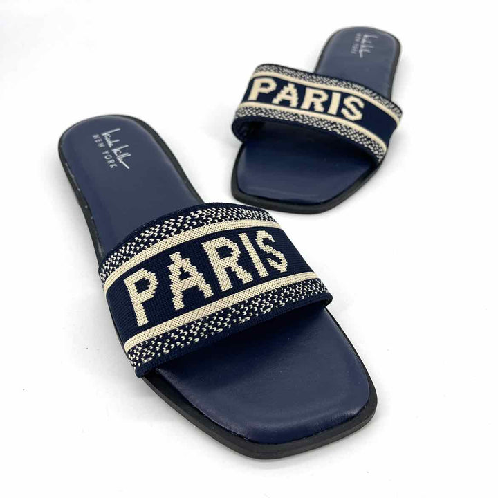 Shoe Size 10 NICOLE MILLER Navy Sandals