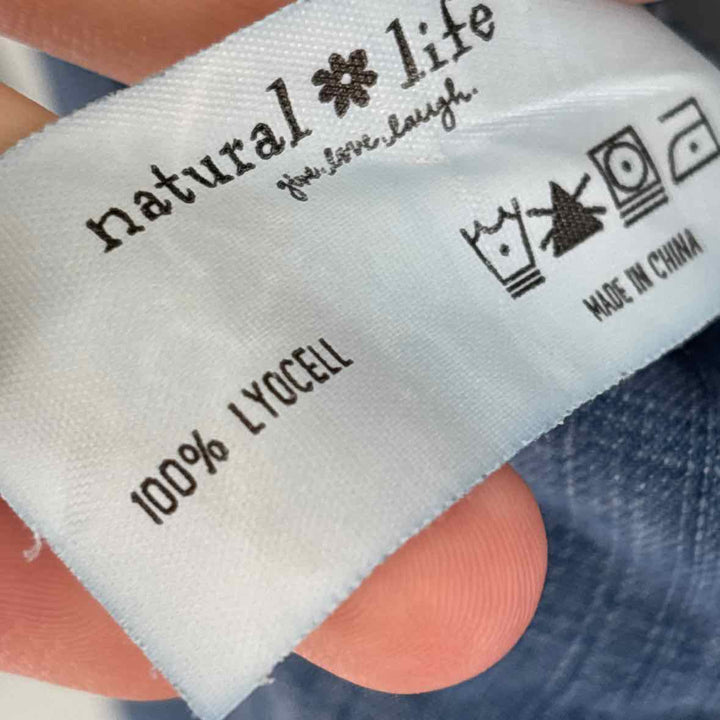 Size L Blue Chambray Pants