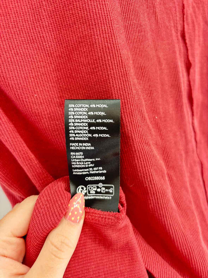 Size XL Anthropologie Burgundy Shirt