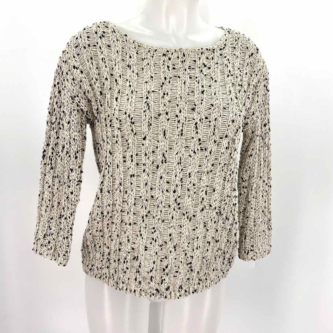Size M Alice + Olivia Ivory Knit Shirt
