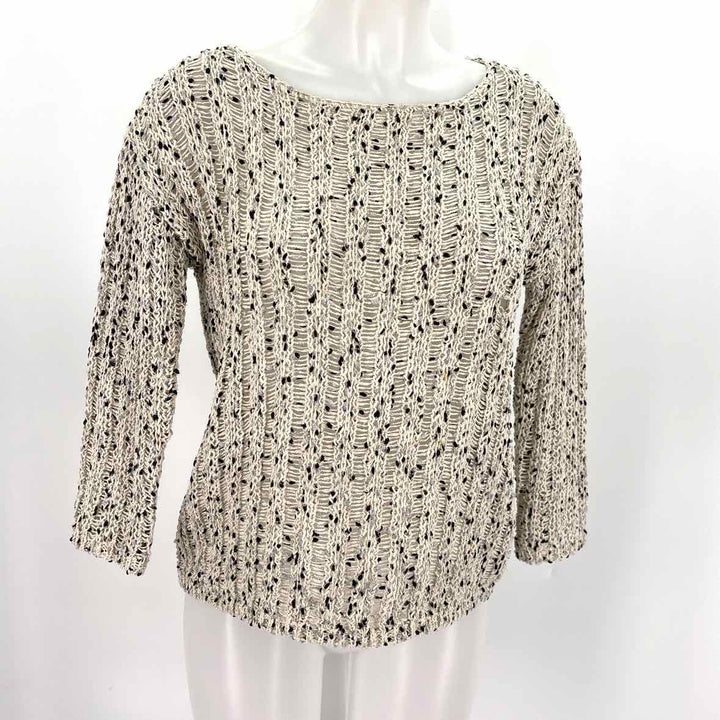 Size M Alice + Olivia Ivory Knit Shirt