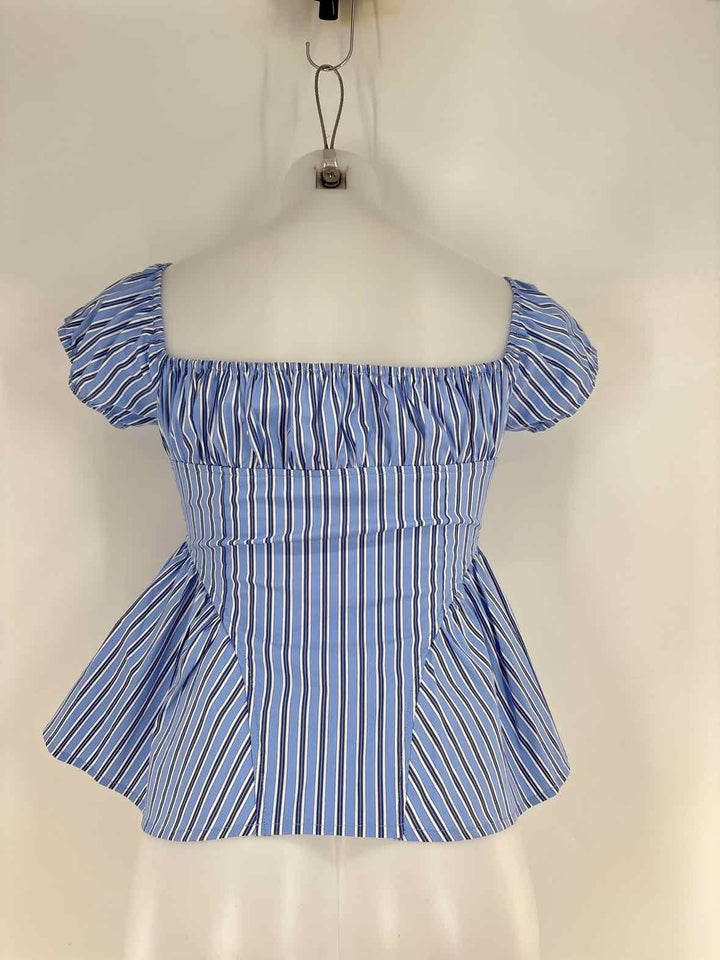 Size M Blue Print Shirt