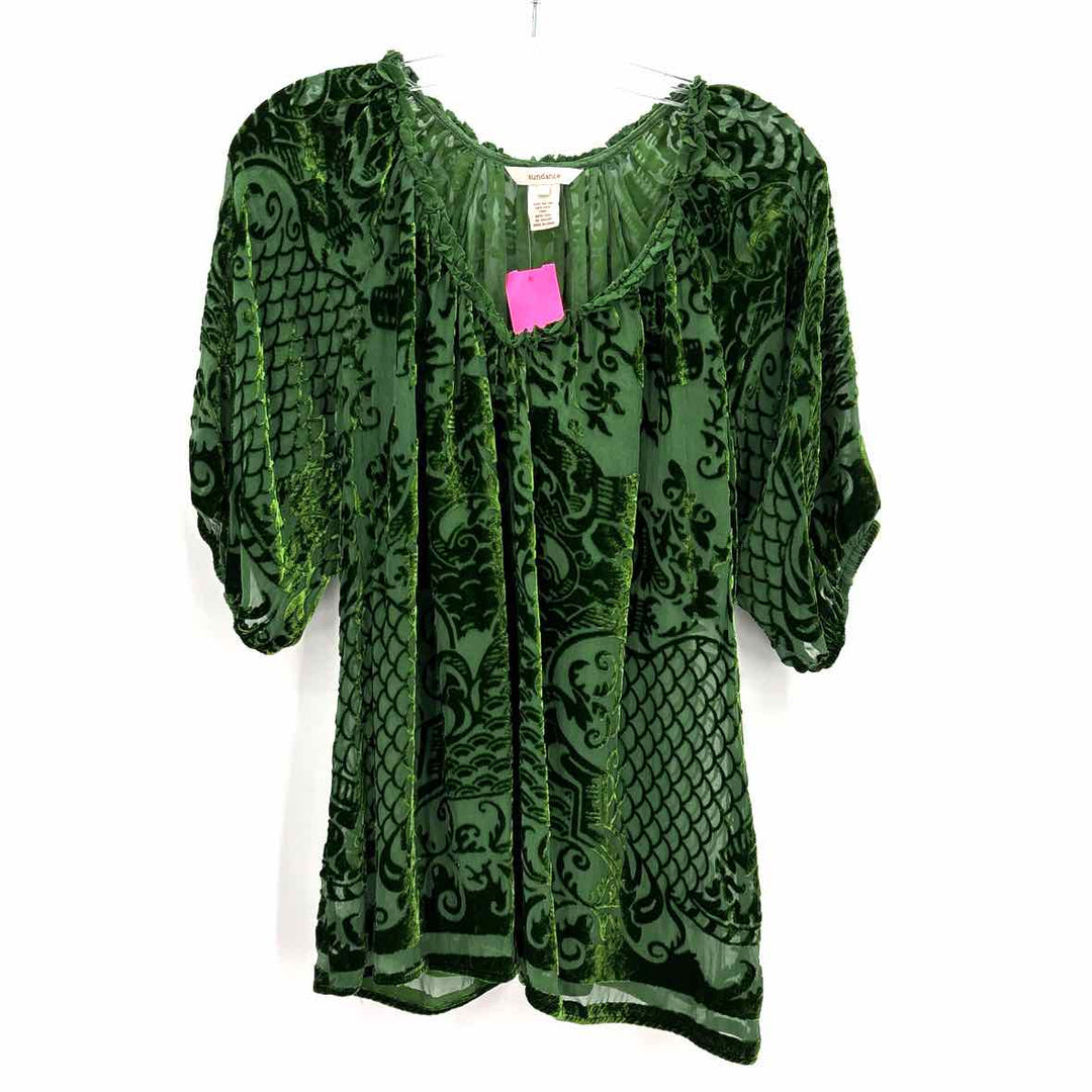Size L sundance Green Velvet Shirt