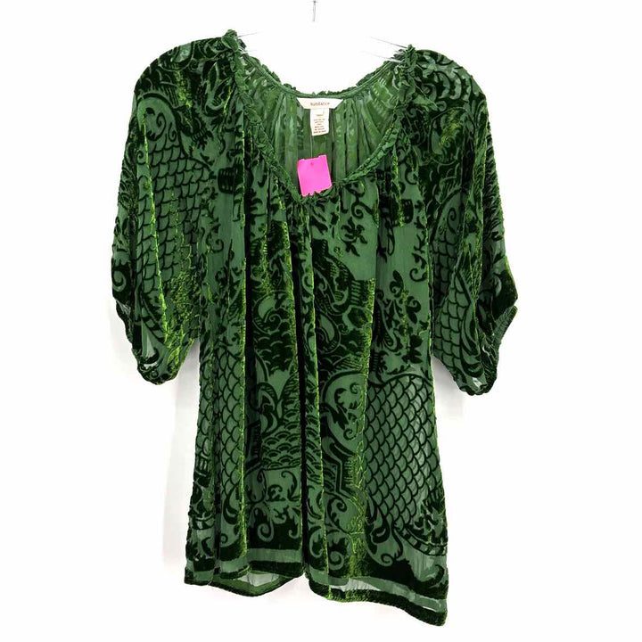 Size L sundance Green Velvet Shirt