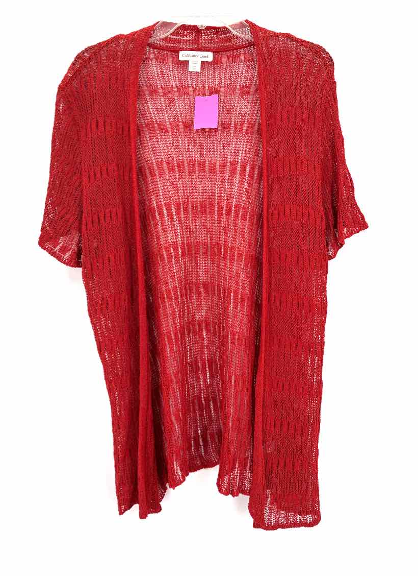 Size 2X Coldwater Creek Red Knit Sweater