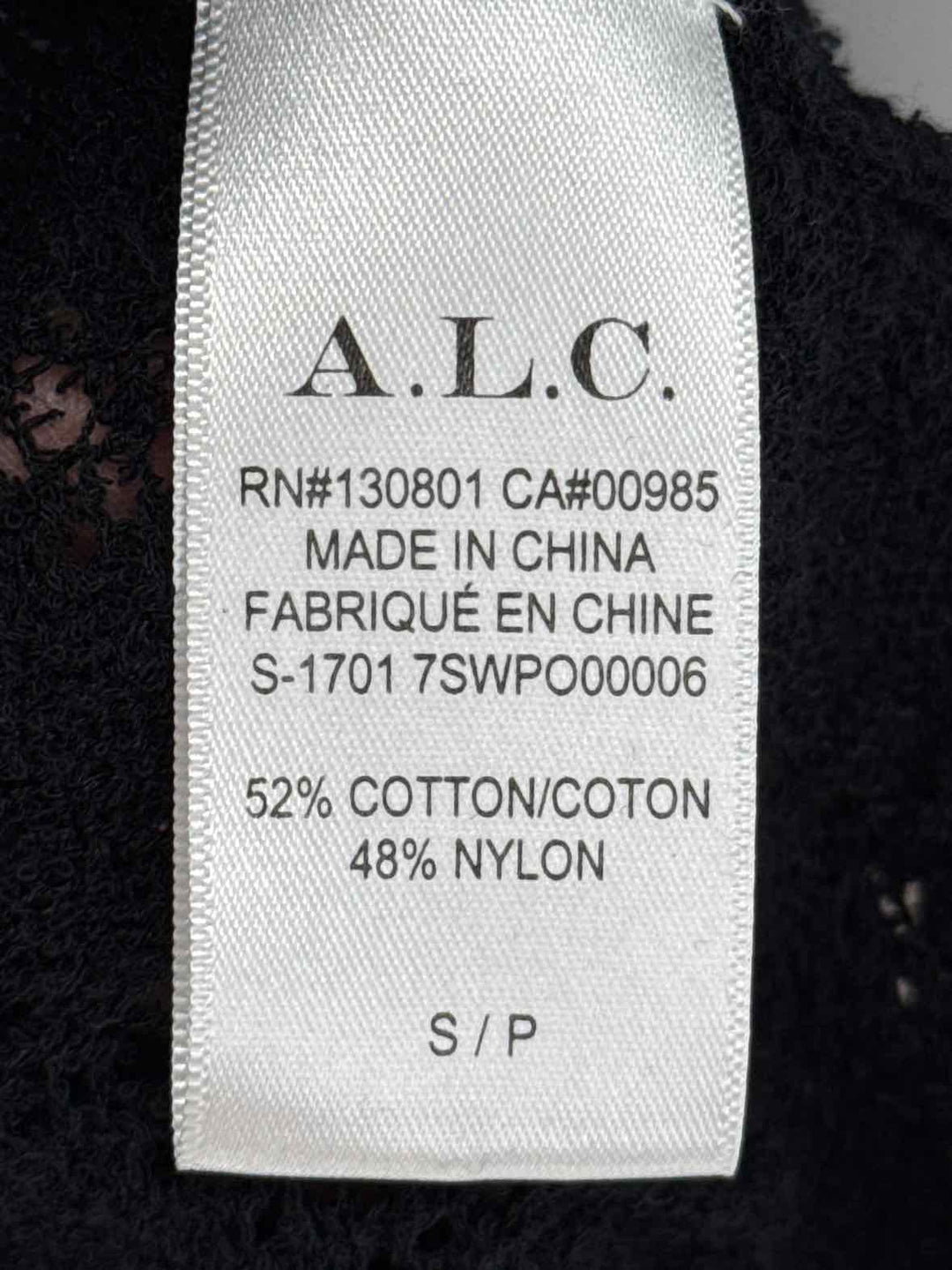Size S ALC Black Sweater