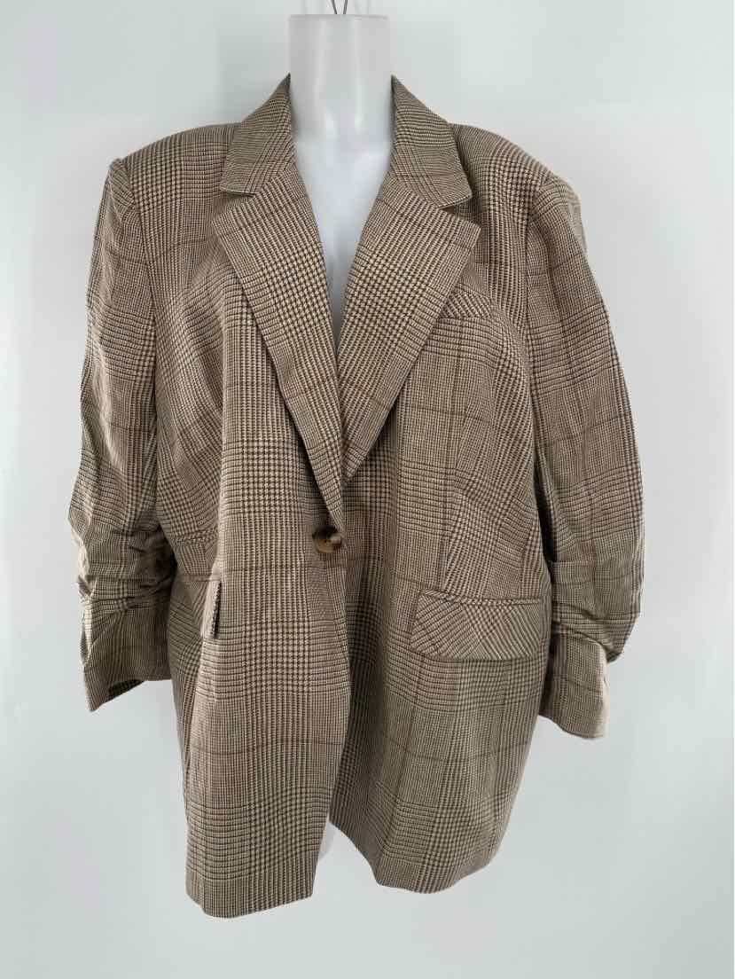 Size 20 VERONICA BEARD Tan Luxury - Blazer